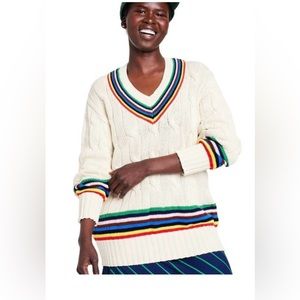 Rowing blazers X Target croquet striped cable sweater